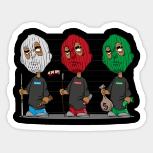 3 guys Sticker